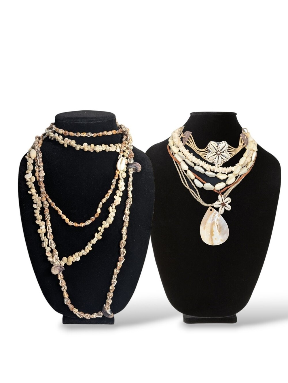 Necklaces Lot Boho Abalone Beach Cowrie Conch Shells Flower Layered Statement‎ 7